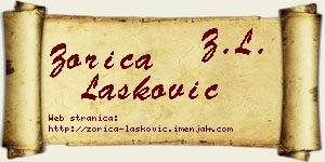 Zorica Lasković vizit kartica